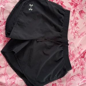 black under armor shorts, size medium